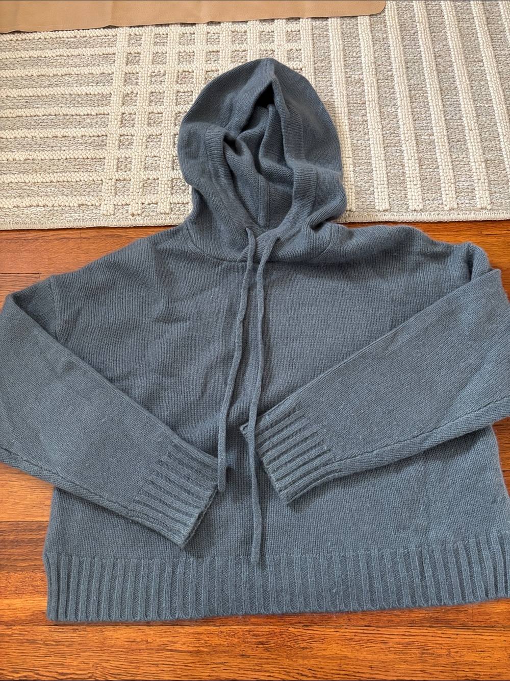 Babaton Aritzia Cashmere Hoodie sweater - Dusty blue